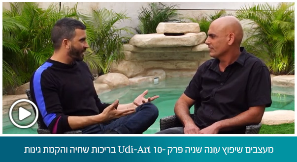 מעצבים שיפוץ עונה שניה פרק 10- Udi-Art בריכות שחיה והקמת גינות